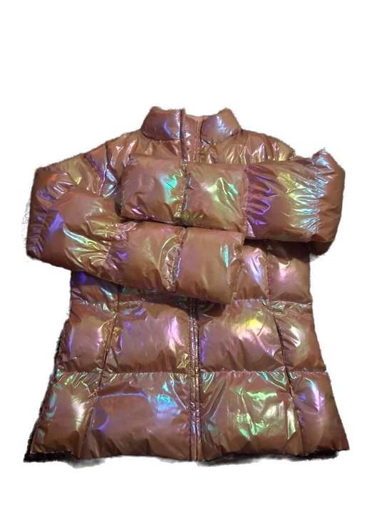 Fabletics Palmer Shine Puffer Jacket Iridescent Copper futuristic cybercore - Picture 2 of 9